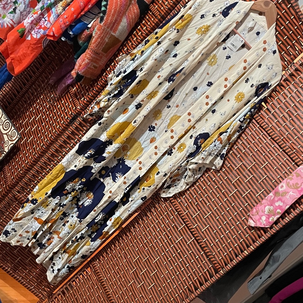 Free people Floral Kimono Cardigan